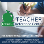 graphic indicating that there is a Teacher Reference Center available on Power Library