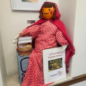 The Library staff entered this Little Red Riding hood scarecrow into the annual Downtown Greensburg business group's scarecrow contest and fundraiser