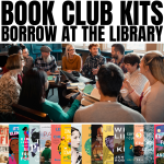 graphic showing that the library has book club kits that can be borrowed from the library