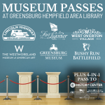 graphic showing the local museum passes available to borrow from the library