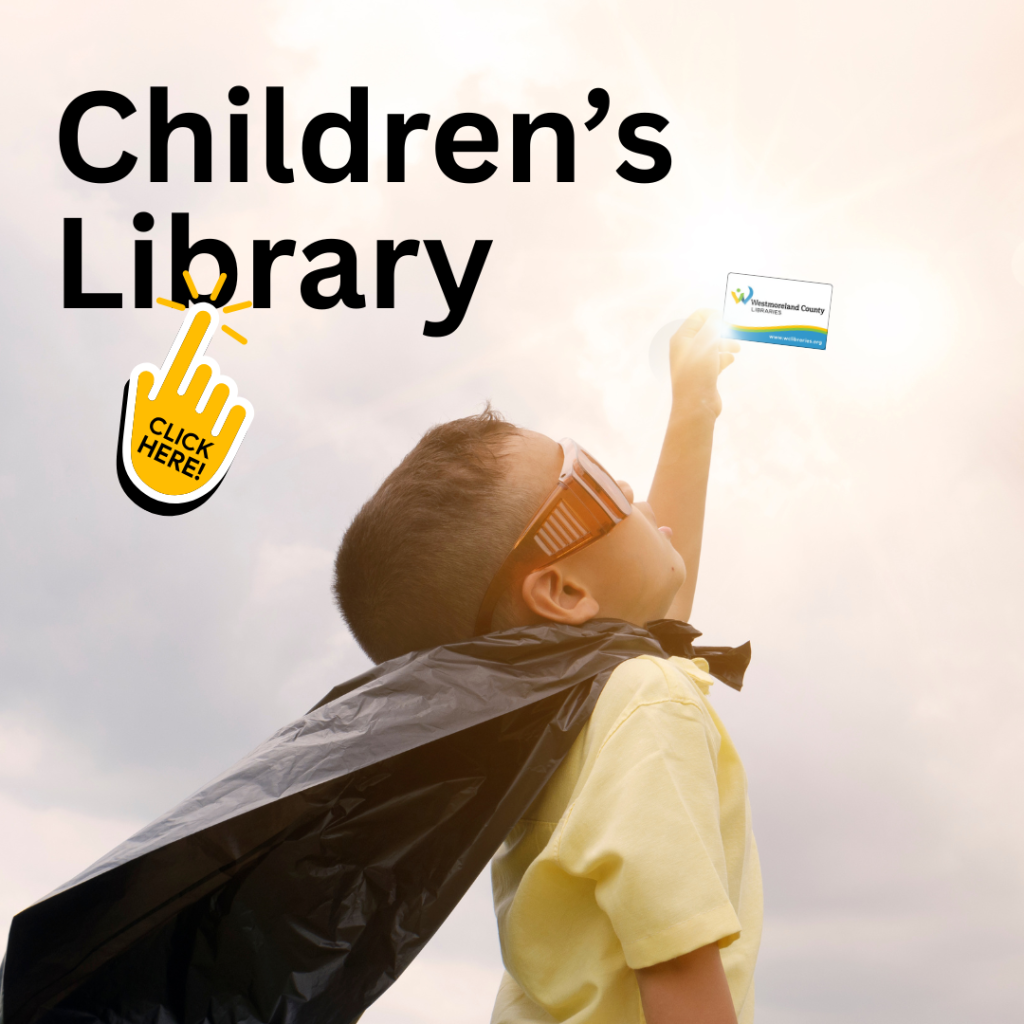 Graphic instructing visitors to click on the image to continue to the Children's Library page